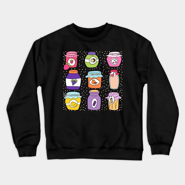 Cute fruit jams Crewneck Sweatshirt by Yarafantasyart